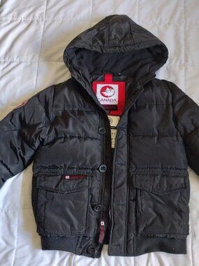 Kids MEDIUM (10/12) Canada Weathergear Hooded Parka Jacket